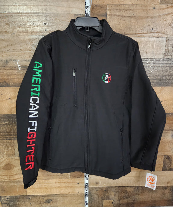 American Fighter Men's Mexican Flag Jacket - Black