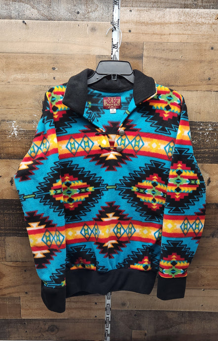 Ww Unisex Electric Aztec Sweater - Turquoise