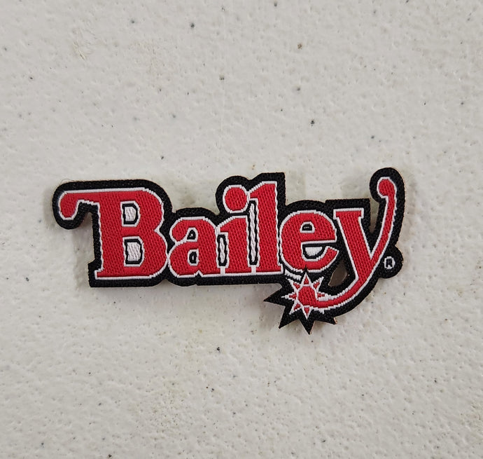 Bailey Red Letters Patch