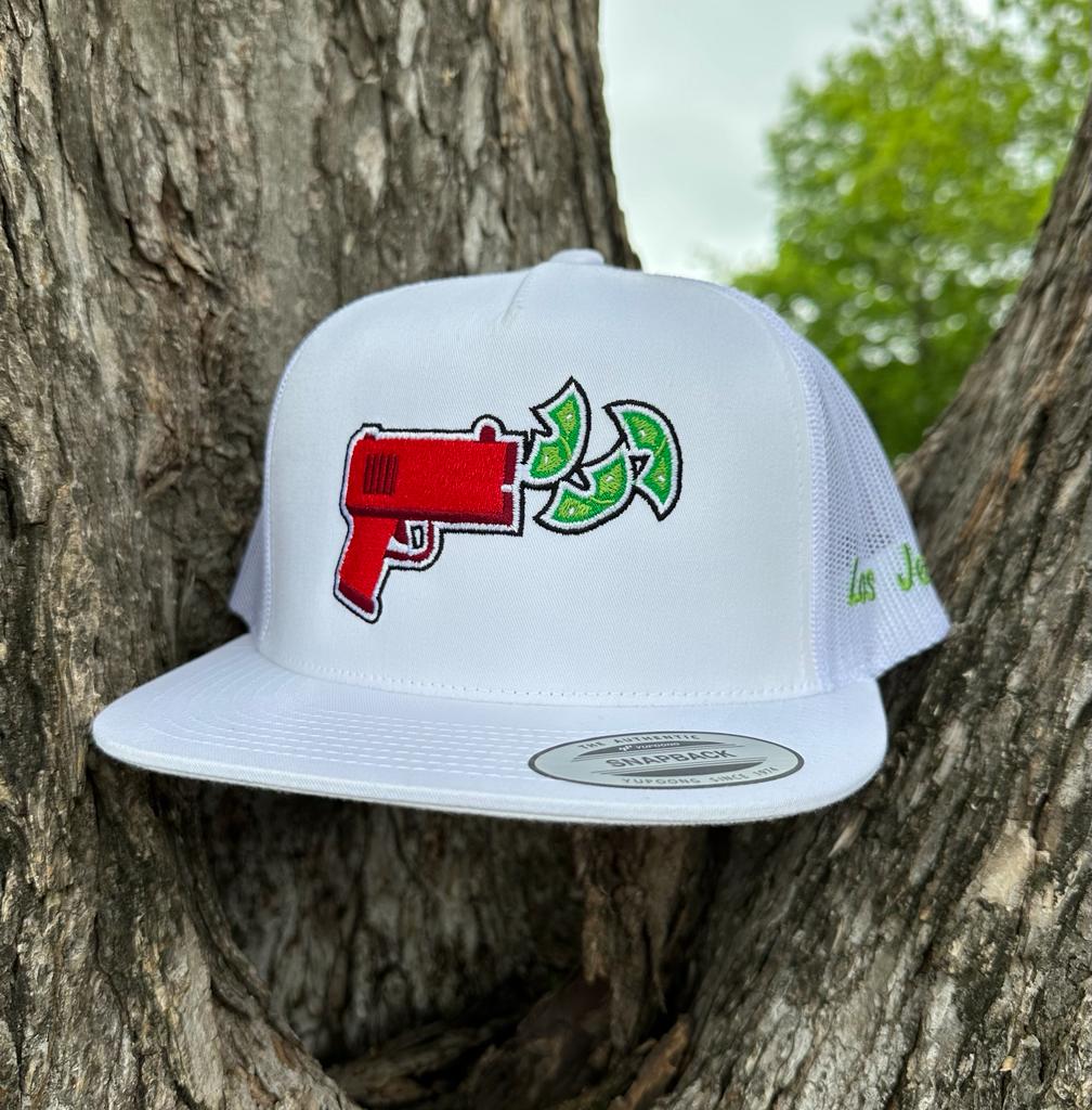 Los Jefes Money Gun - White/White