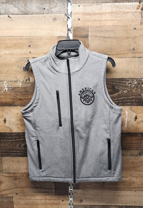 American Fighter Men's Black Logo Vest - Grey