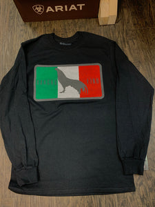 Rancho Fino Men's Rooster Long Sleeve - Black