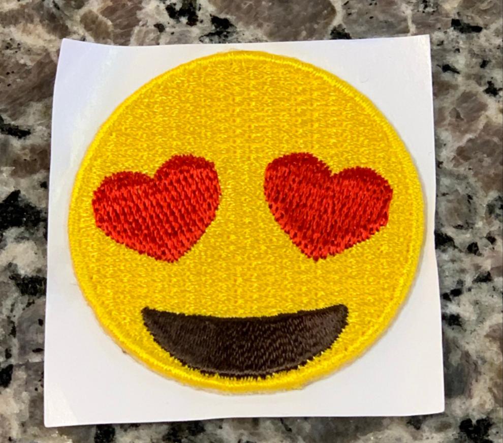 Heart Eyes Emoji Patch