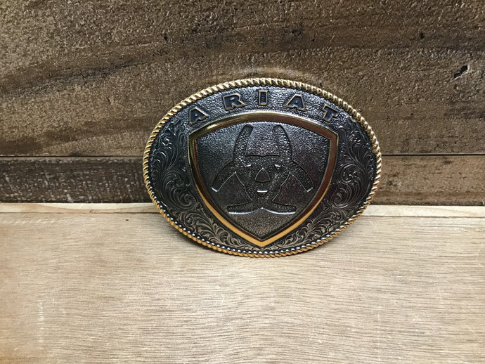 Ariat  Silver and Golden Circle Buckle