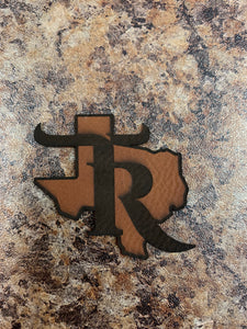 TR Brown Leather Patch