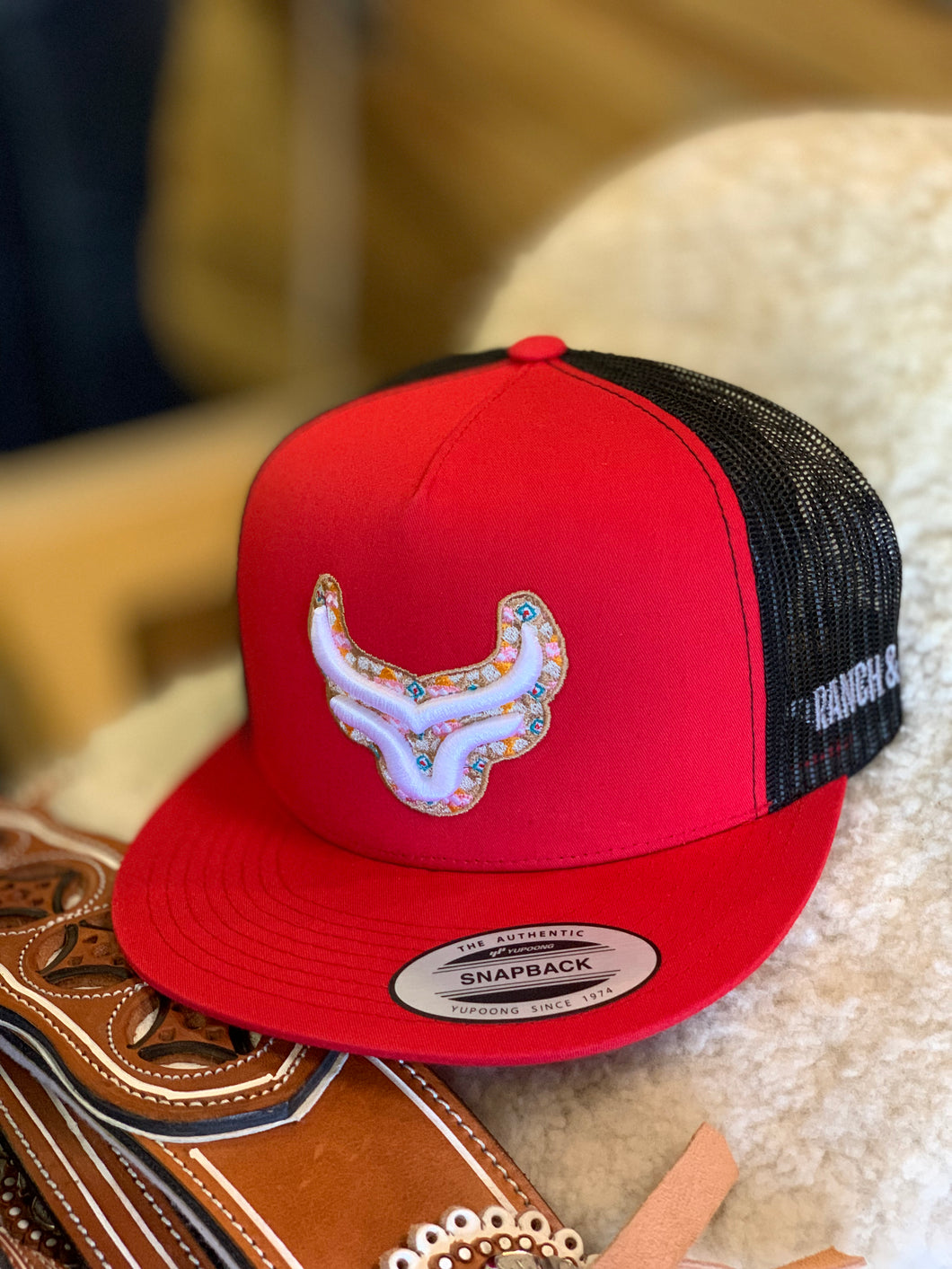 R & C Aztec Logo- Red/Black