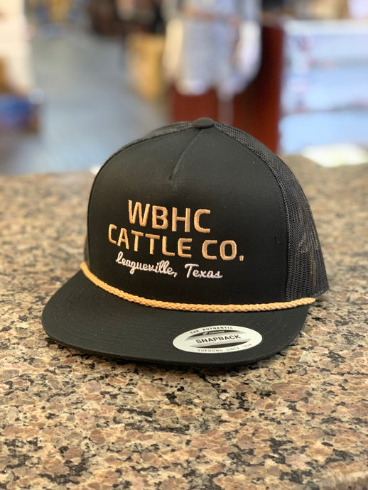 Whiskey Gold Letters  - Black/Black
