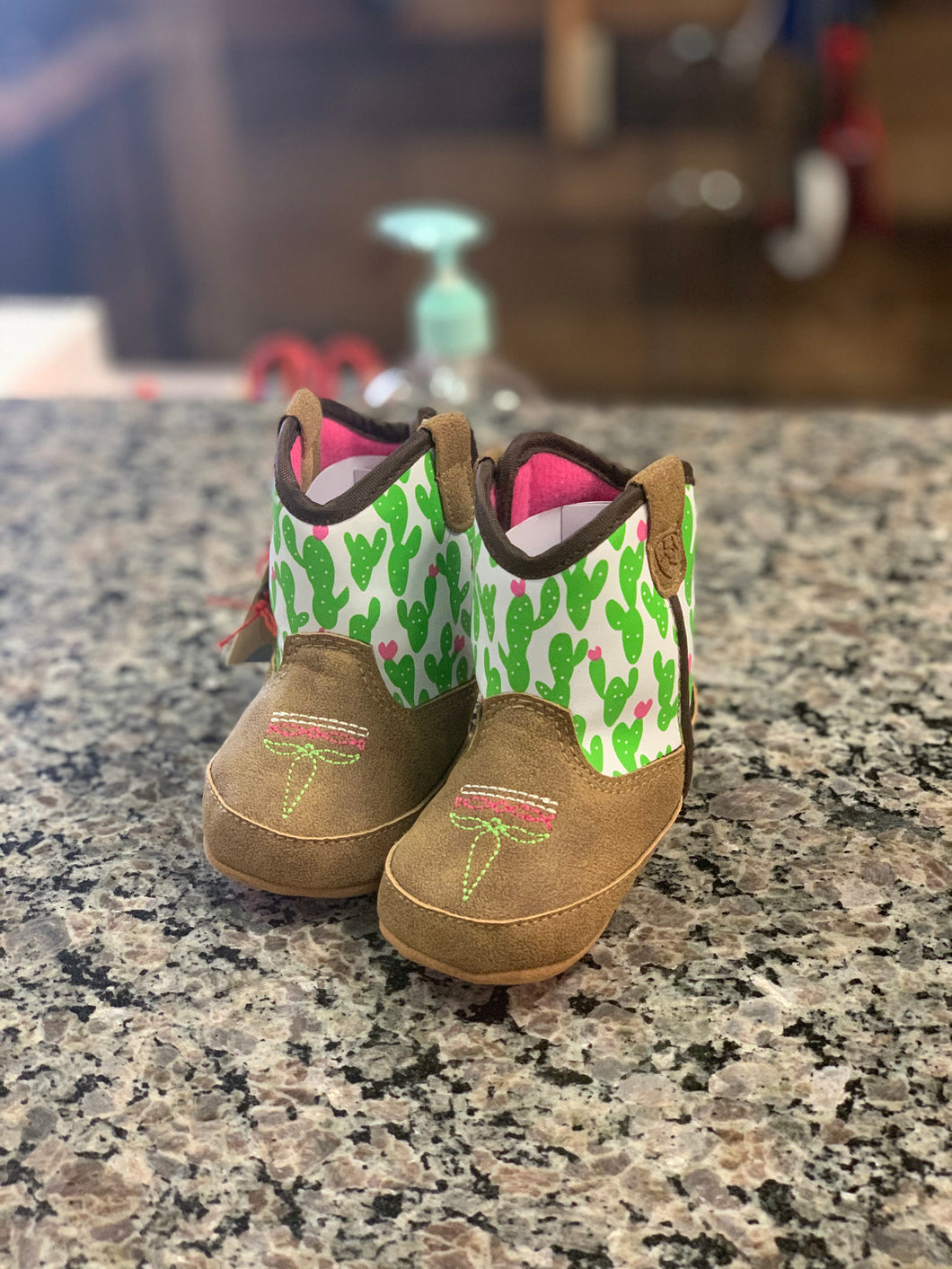 Ariat Nopal Baby Boots-Brown Line