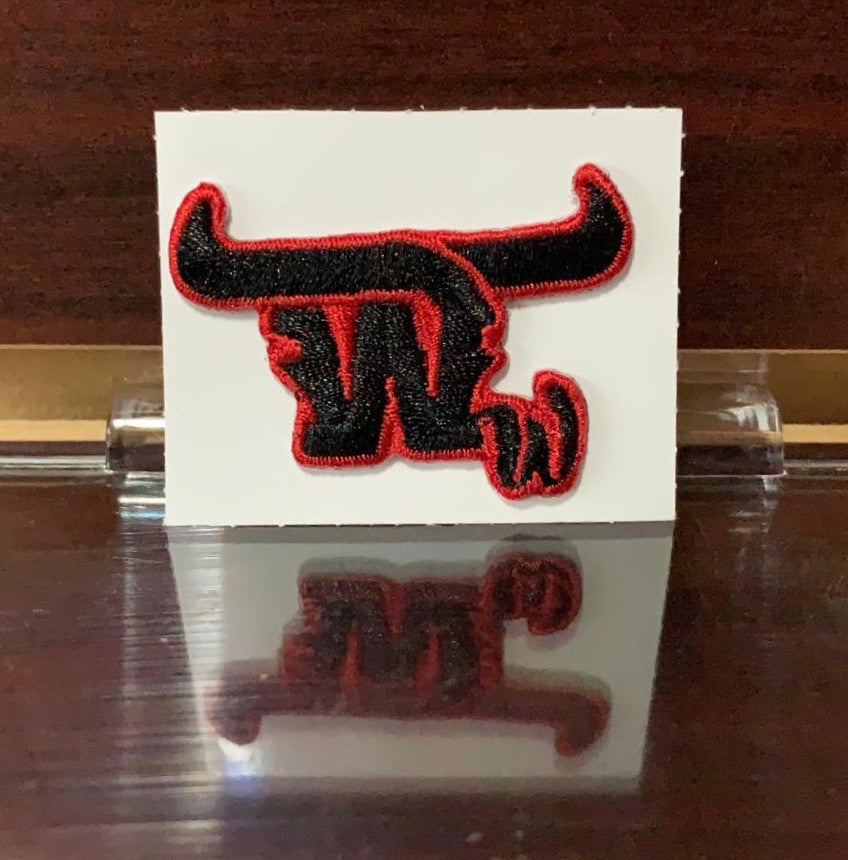W Western Texas Shadow Patch - Black/Red